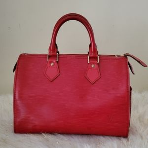 Louis vuitton epi red speedy 28